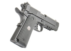 EAA Girsan MC1911 Commander 9mm Luger 4.40" 9+1 Black Checkered Laminate Grip