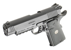 EAA Girsan MC1911 Commander 9mm Luger 4.40" 9+1 Black Checkered Laminate Grip