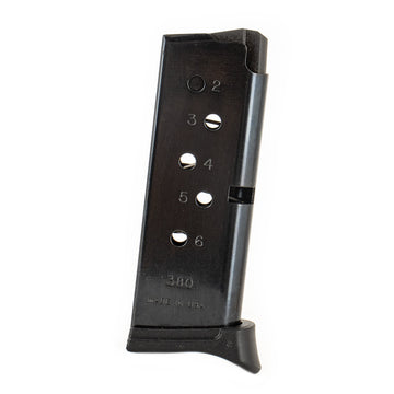 Ruger 380 ACP 6rd Ruger LCP Blued Extendedw