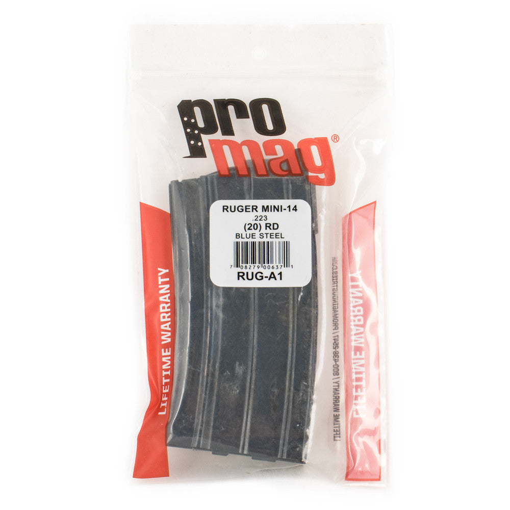 ProMag .223/5.56 20rd Ruger Mini-14 Black Oxide Detachable