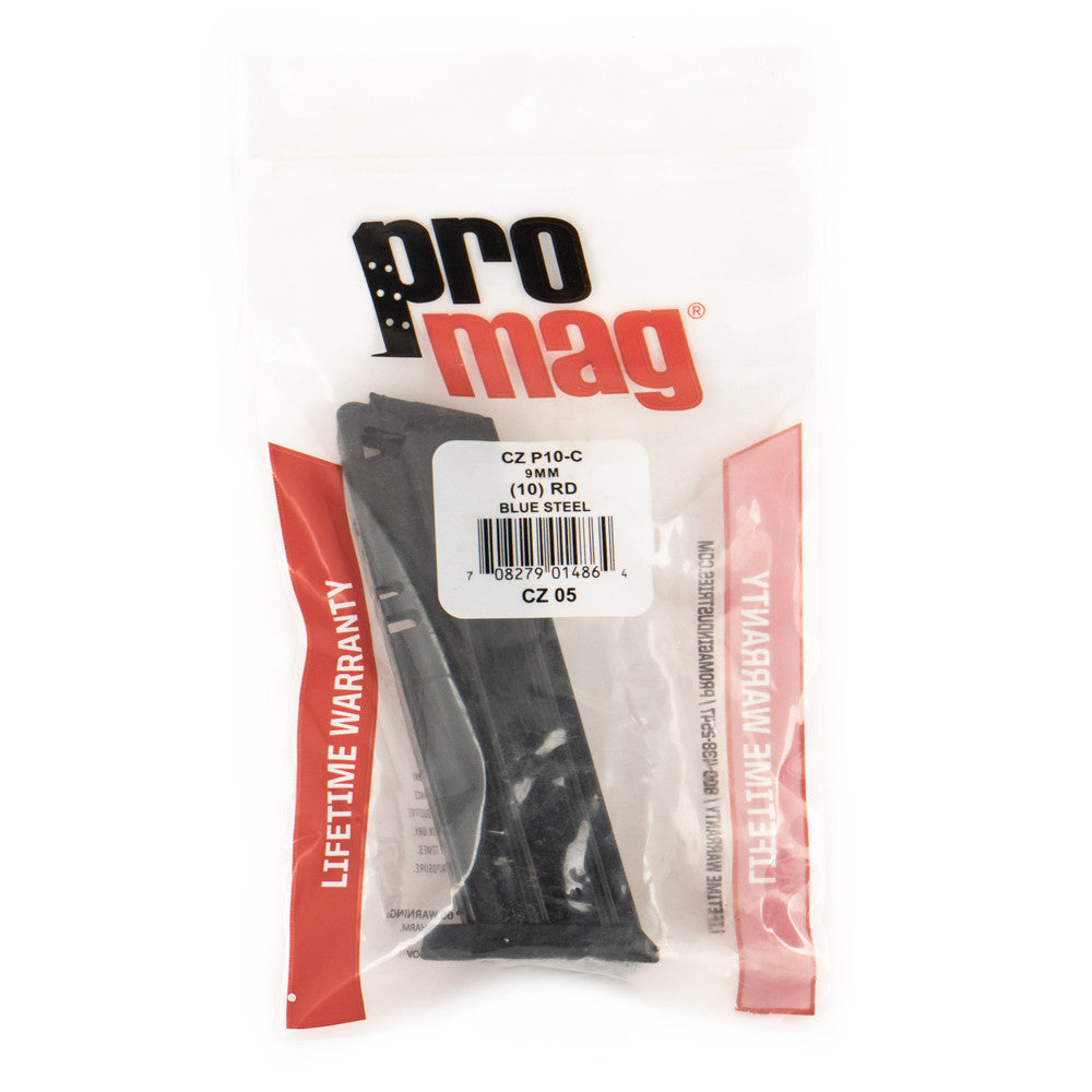 ProMag CZ  9mm Luger CZ P-10 Compact 10rd Black Steel Magazine