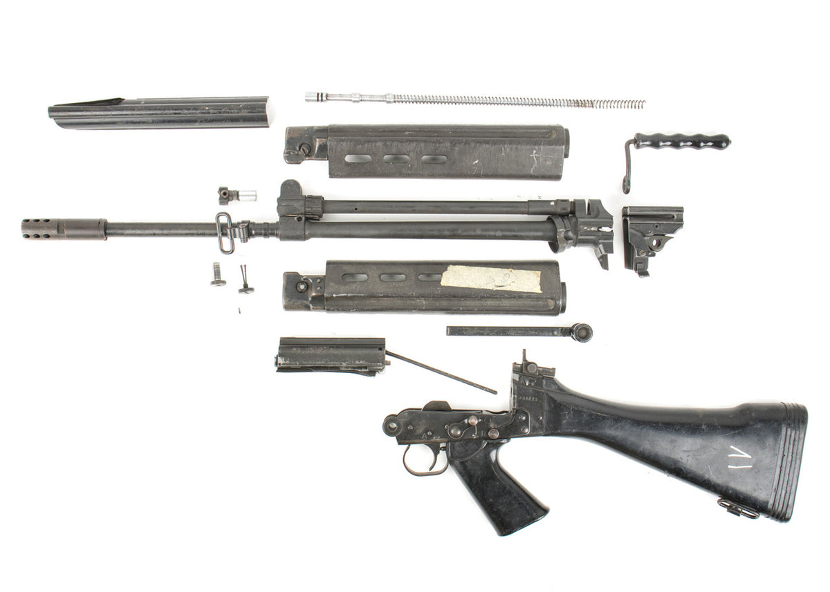 Belgian FN FAL 7.62x51mm ( .308 ) Lebanese Contract Parts Kit Polymer Furniture with Original Populated Intact Barrel - Broken Handguards