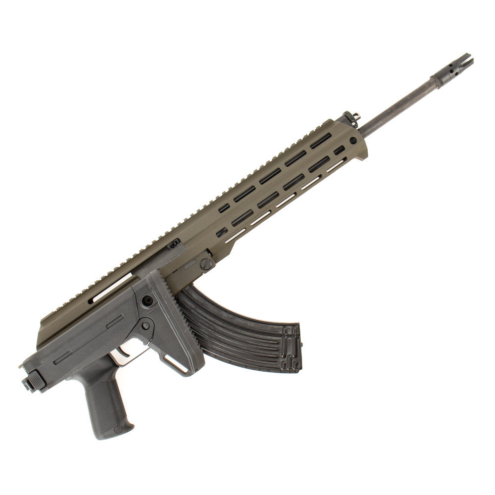 M+M M10X-M Long Stroke Gas Piston 7.62x39 AK-47 Milled Rifle - OD Green