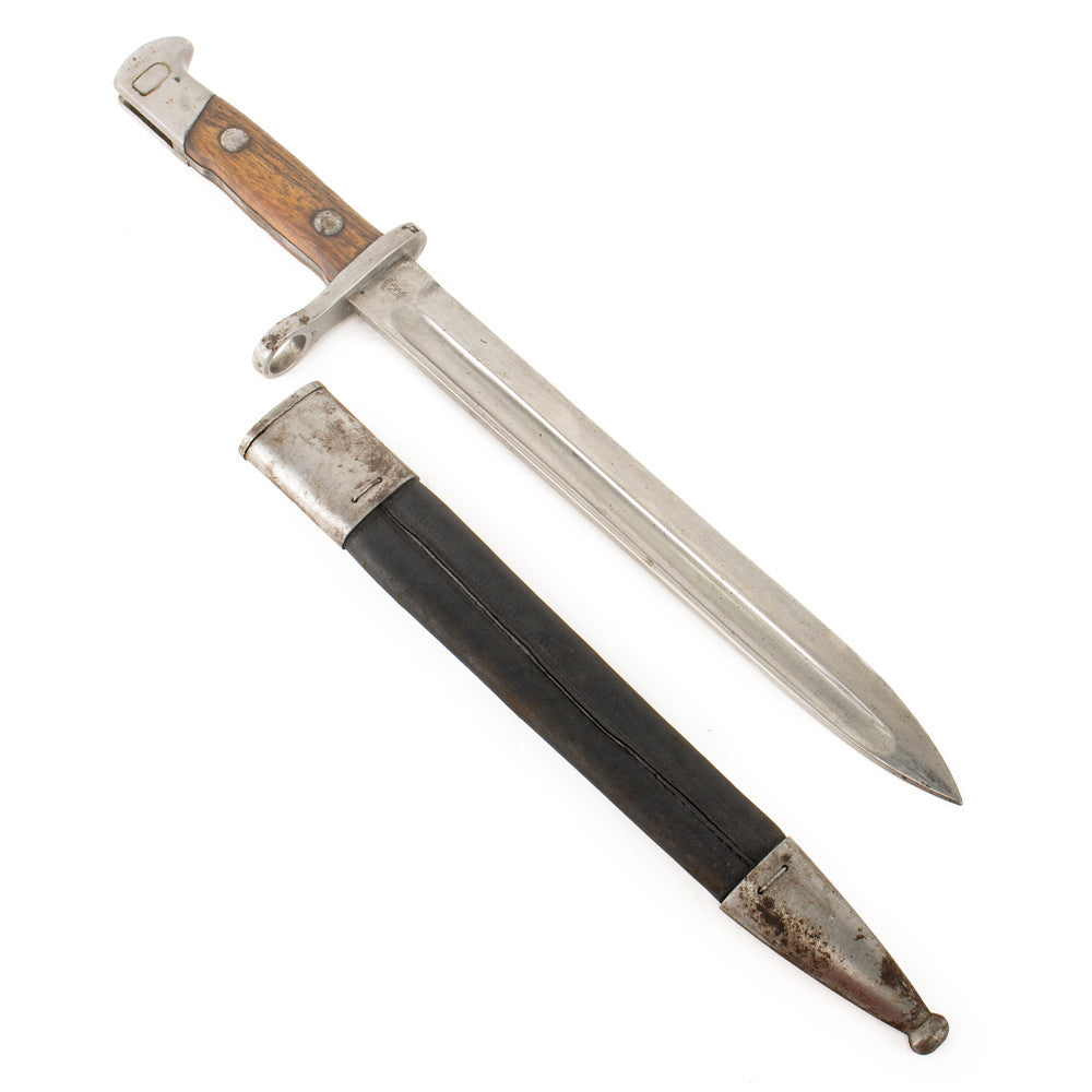 Spanish M1893 Mauser Bayonet with Leather Scabbard