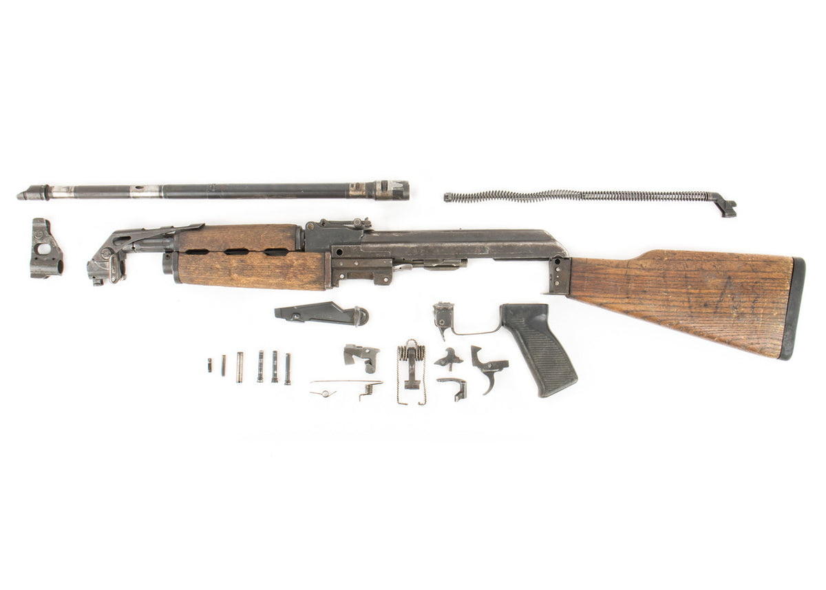 Iraqi Tabuk AK 47 7.62x39 Parts Kit with Original Barrel, Lion of Babylon Crest and Rare Grenade Launcher Gas Block