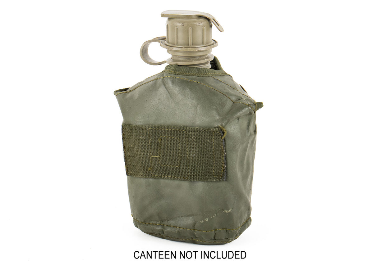 Belgium OD Vinyl 1 QT Canteen Pouch - Surplus