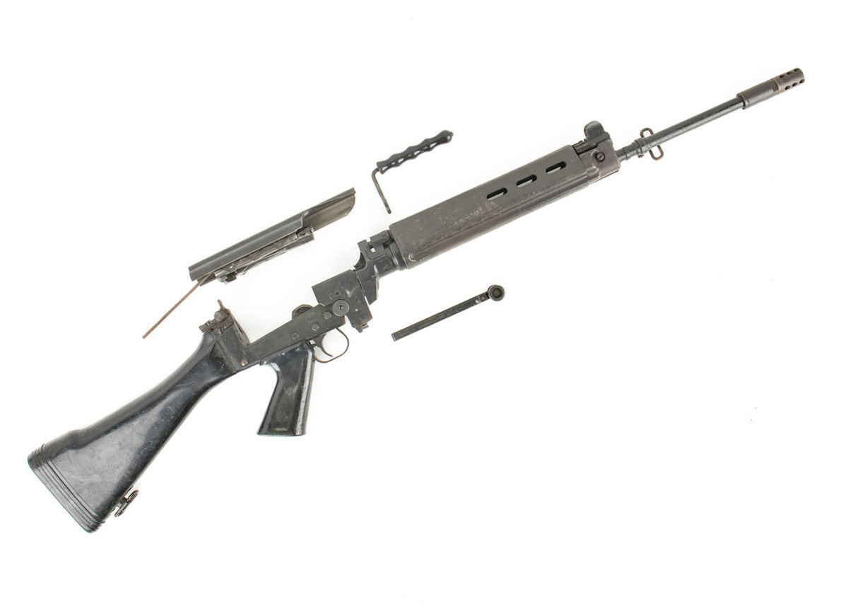 Belgian FN FAL 7.62x51mm ( .308 ) Lebanese Contract Parts Kit Polymer Furniture with Original Populated Intact Barrel - Broken Handguards