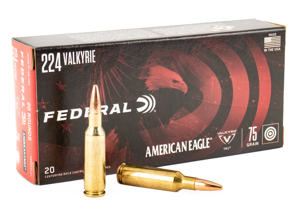 Federal American Eagle 224 Valkyrie 75 Grain FMJ 200rd