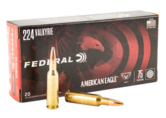 Federal American Eagle 224 Valkyrie 75 Grain FMJ 200rd