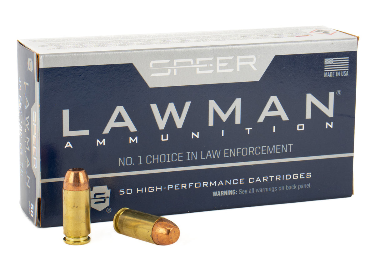 Speer Ammo Lawman 40 S&W 180 gr Total Metal Jacket 50rd Box