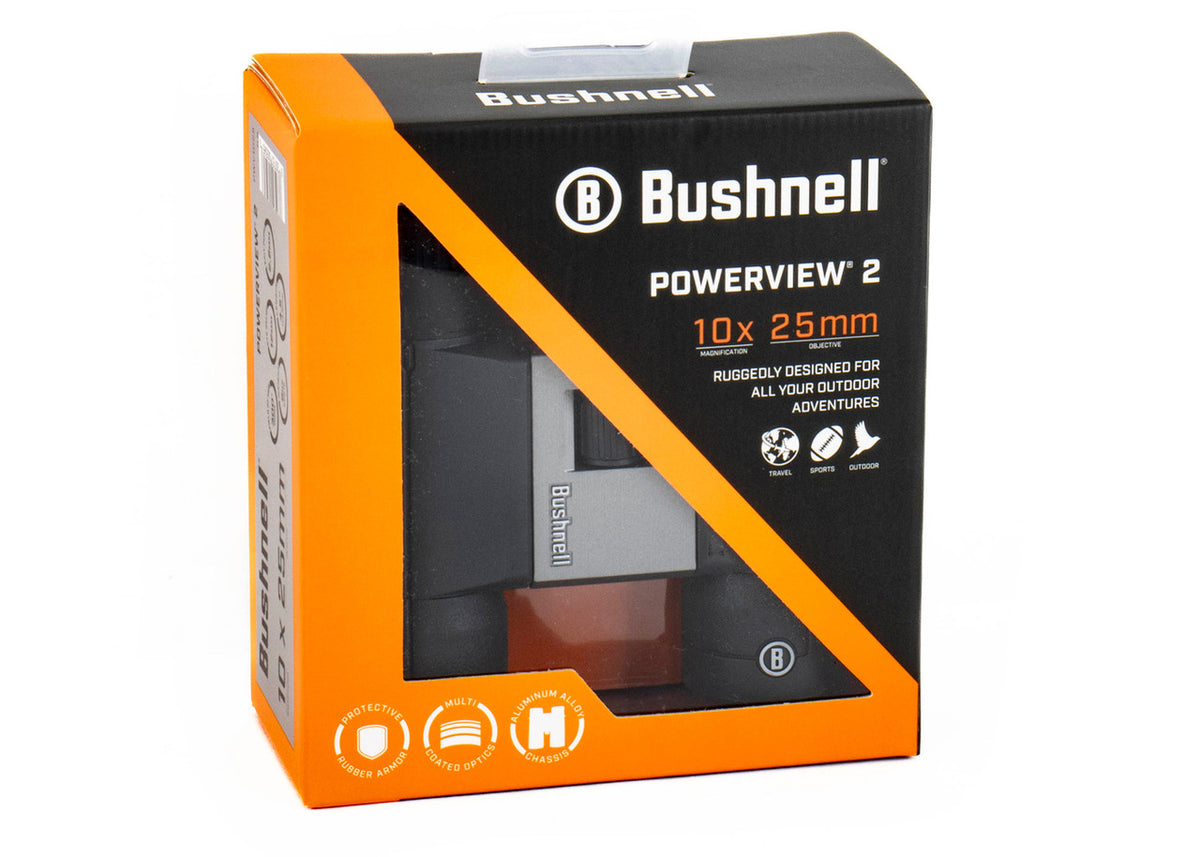 Bushnell Powerview 2  10x 25mm .39 Eye Relief Black Rubber Armor