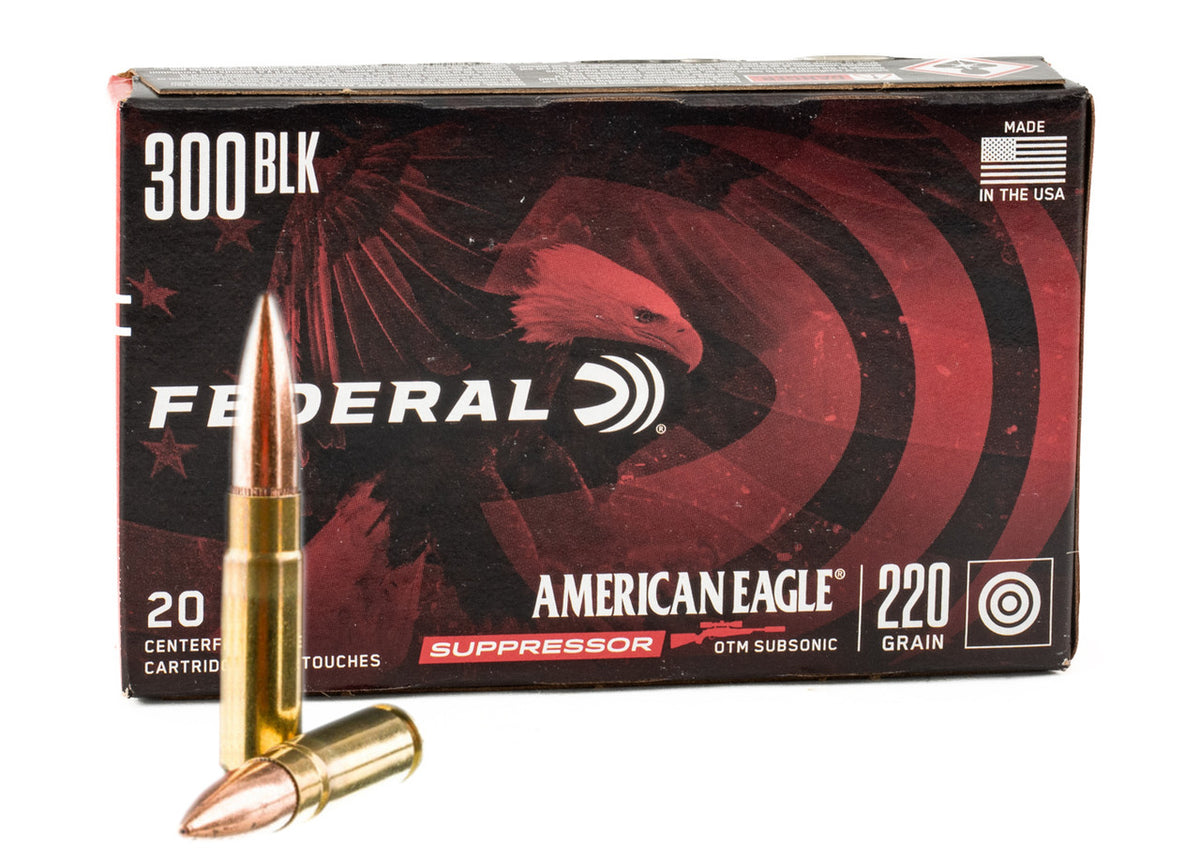 Federal American Eagle 300 AAC Blackout 220 Grain 500 Round Case