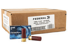 FEDERAL F13000 POWER-SHOK BUCKSHOT 12 GA FEDE F130 00 250 Rounds