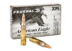 Federal American Eagle 223 Rem 55gr FMJ Boattail 500rd Case