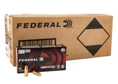 Federal American Eagle 9mm Luger 147 Grain FMJ 1000rd Case