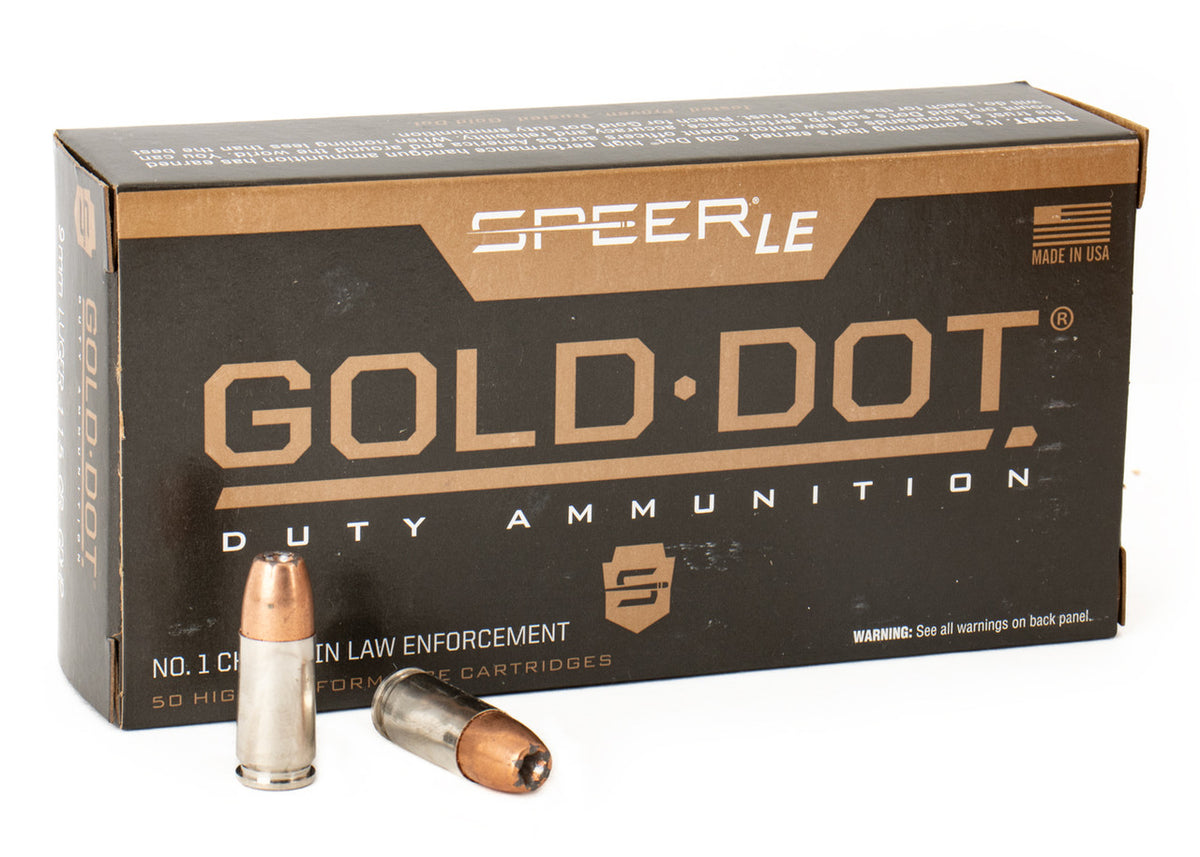 Speer Gold Dot 9mm 115 Grain JHP 1000rd Case 53614