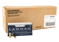 Speer Lawman 9mm Luger 115 Grain TMJ Round Nose 1000rds