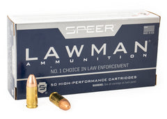 Speer Lawman 9mm Luger 115 Grain TMJ Round Nose 1000rds