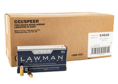 Speer Lawman 9mm Luger 147 Grain TMJ Round Nose 1000rds
