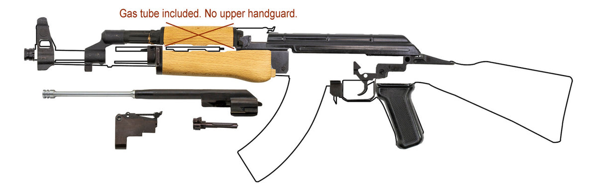 ROMANIAN WASR-10 AK-47 7.62x39 VIRGIN PARTS KIT - NO UPPER HANDGUARD