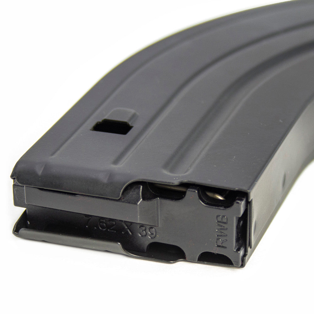 RWB AR-15 7.62x39 30 Round Steel Magazine - Black