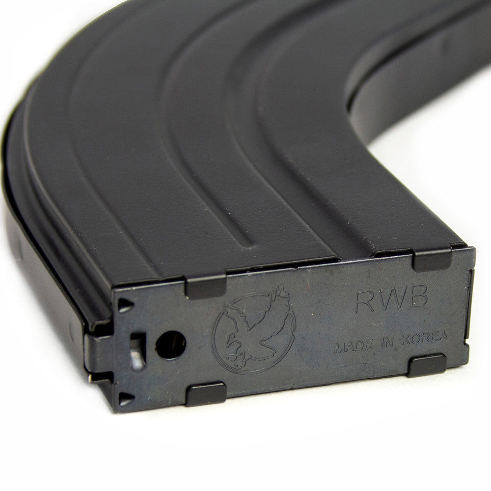 RWB AR-15 7.62x39 30 Round Steel Magazine - Black