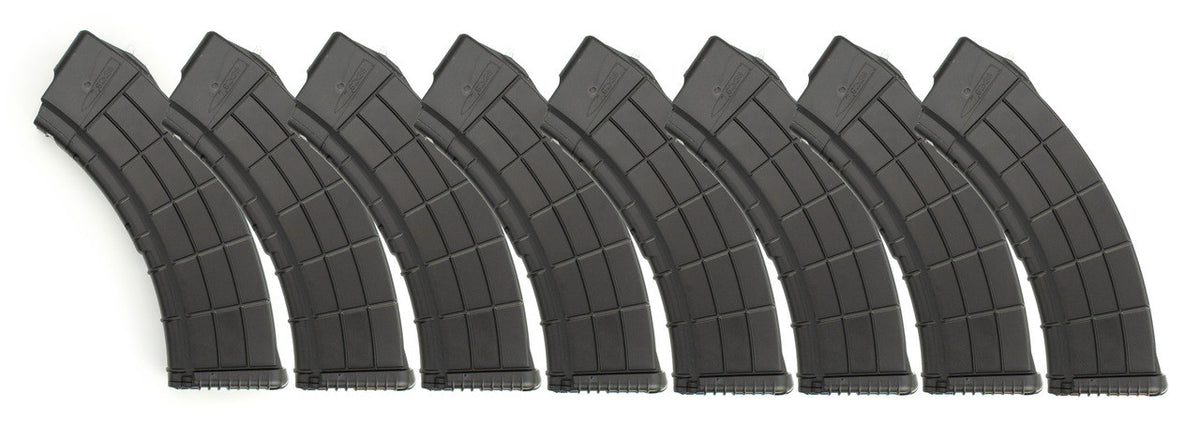 AK-47 7.62 x 39 30 RD Polymer Magazine - 8 Pack