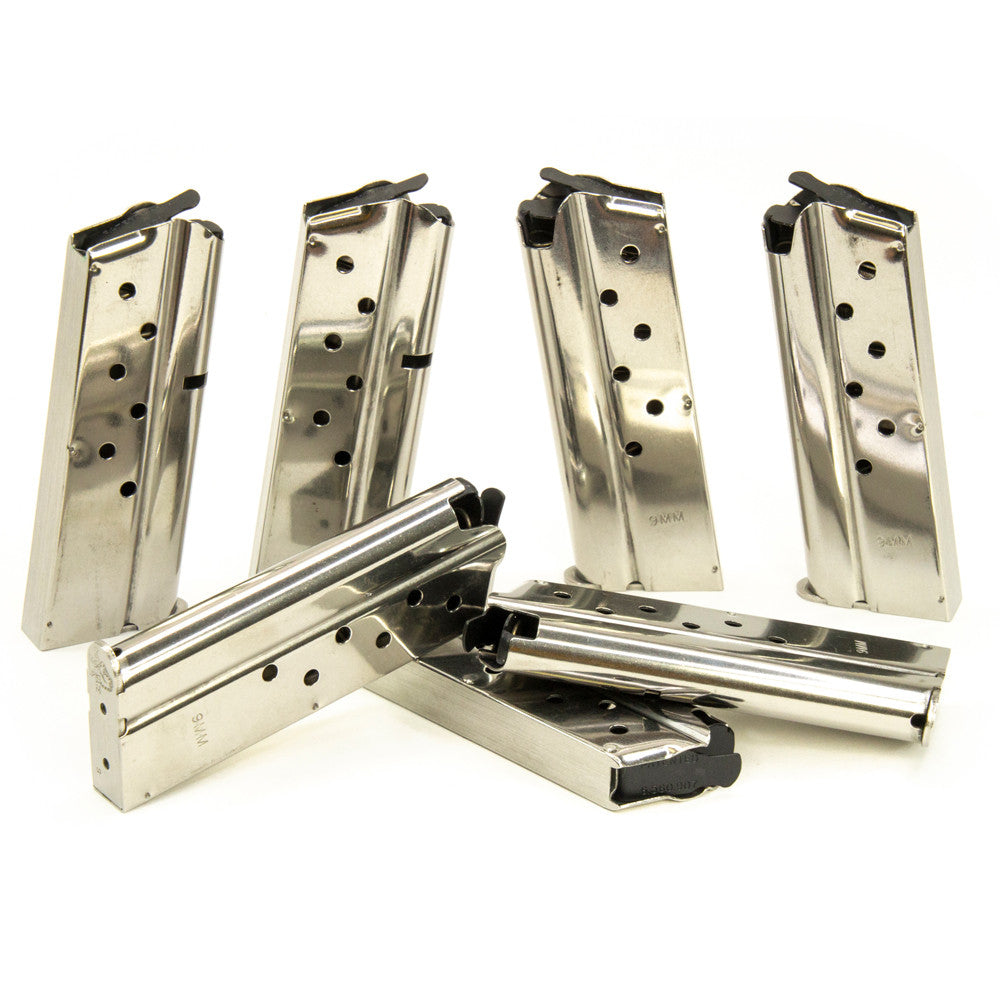 CHECK-MATE PARA 1911 SUB-CMPT MAG 7RD 9MM STAINLESS:  LIKE NEW CONDITION
