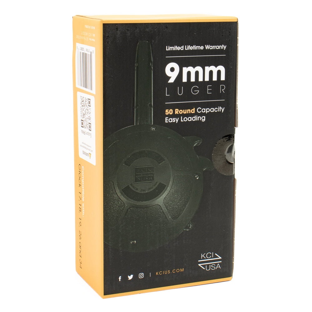 KCI USA 9mm 50rd Drum Magazine - Glock Pattern