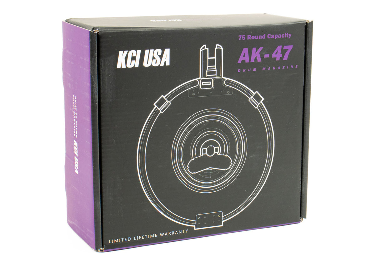 KCI USA AK-47 75rd Drum Magazine 7.62x39 - Steel Construction