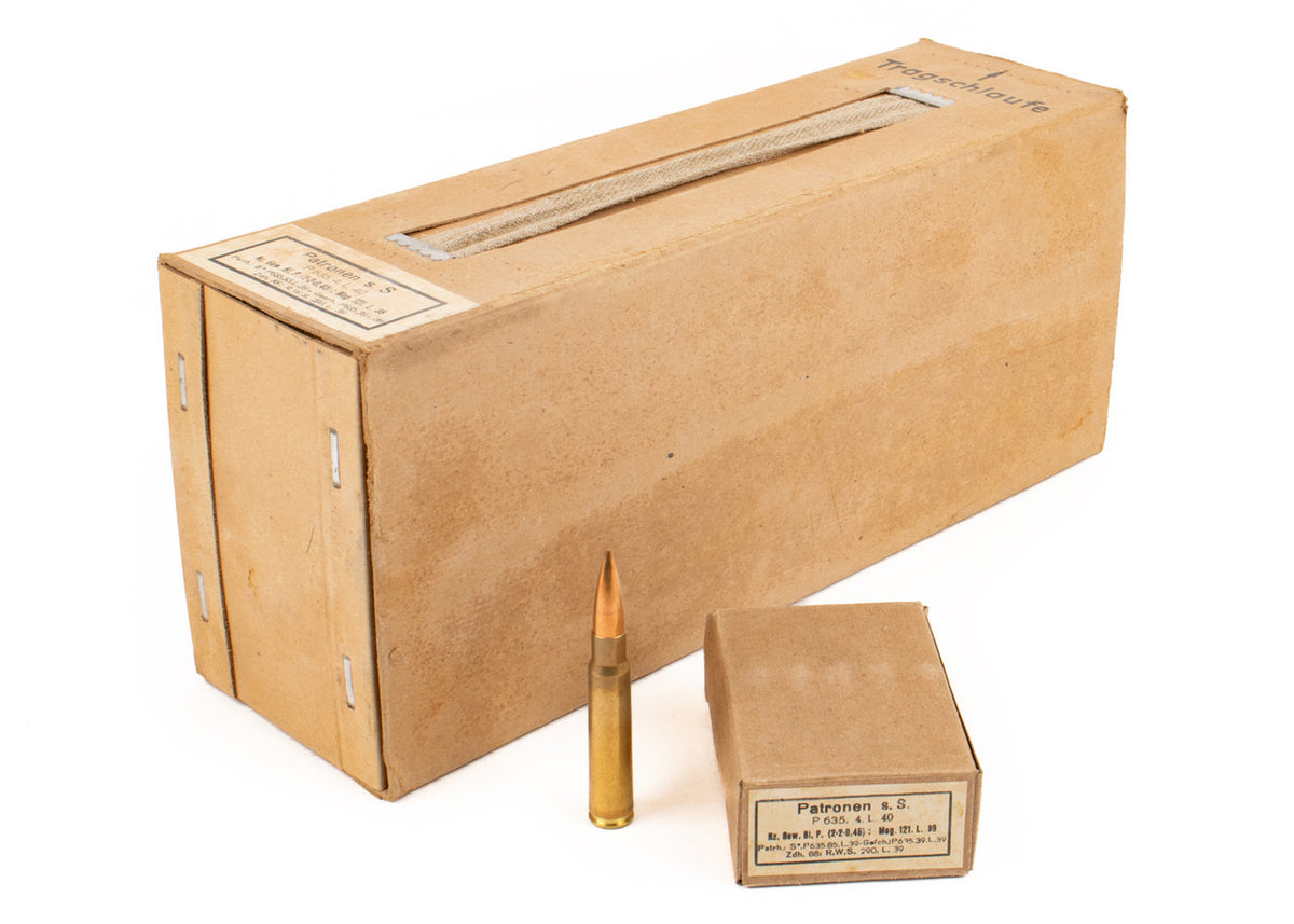 German WWII 8mm Mauser Lead Core / Brass Case (S.S. Patronen) - 300 Round Battle Pack