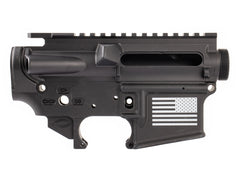 FosTecH Tech-15 Combo Stripped Lower and Upper Receiver Match Set (Black)
