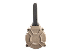 ProMag Glock 17/19 9mm 50rd Drum - Flat Dark Earth