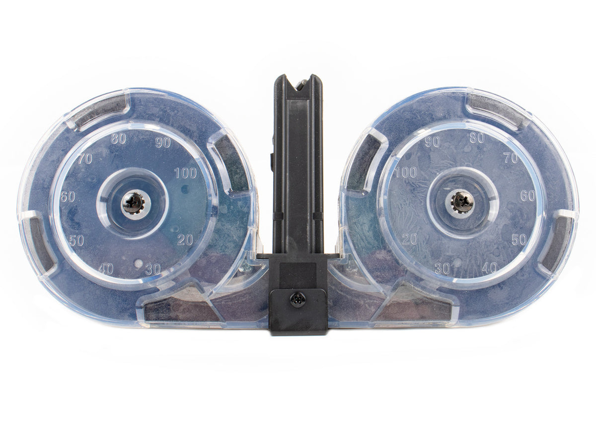 KCI USA AR-15 100rd Drum Magazine .223 / 5.56 - Steel Reinforced Feed Lips
