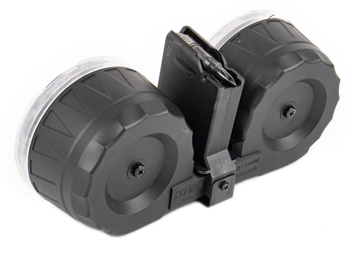 KCI USA AR-15 100rd Drum Magazine .223 / 5.56 - Steel Reinforced Feed Lips