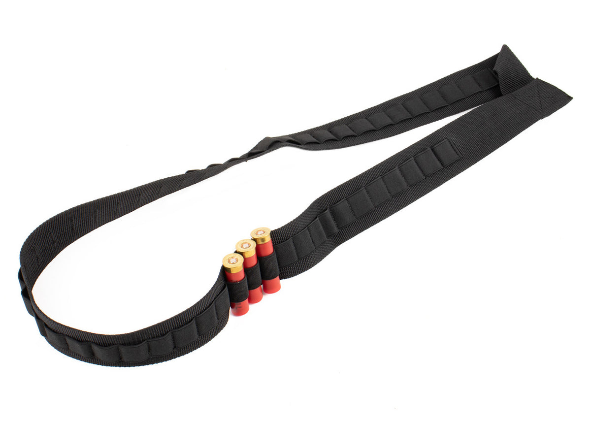 Aim Sports ASBS Bandoleer  12/20 Gauge 50 Rounds Black Nylon - 2 Wide