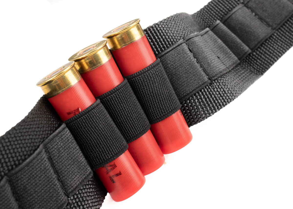 Aim Sports ASBS Bandoleer  12/20 Gauge 50 Rounds Black Nylon - 2 Wide