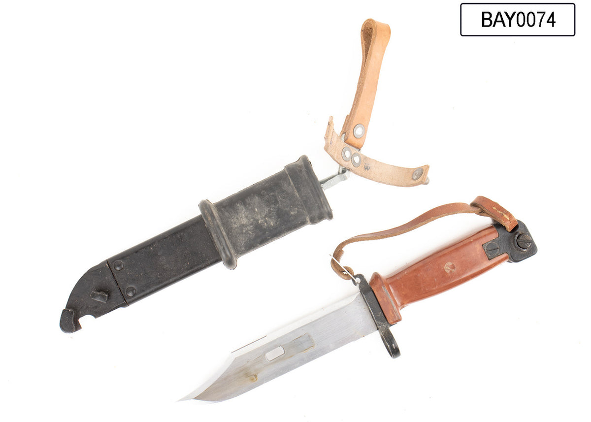 Polish 6H4 AKM Type 2 Bayonet Non-Matching w/ Scabbard
