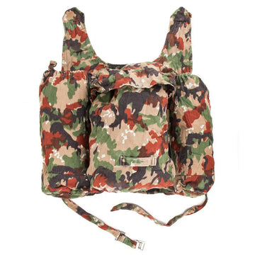 SWISS M70 CAMO RUCKSACK W/STRAPS - USED
