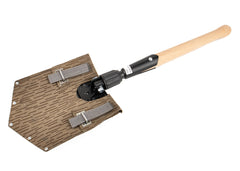 East German Repro Folding Shovel with Camo Cover