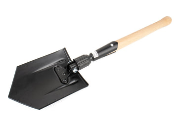 East German Repro Folding Shovel with Camo Cover