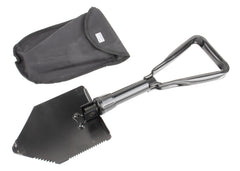 MIL-TEC® Black Trifold Shovel with Case