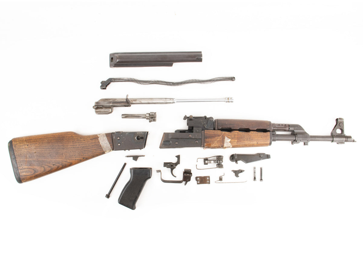 Iraqi Tabuk AK-47 7.62x39mm Parts Kit - Lion of Babylon Crest - Matching Serials (Faint) - Populated Barrel - Surplus