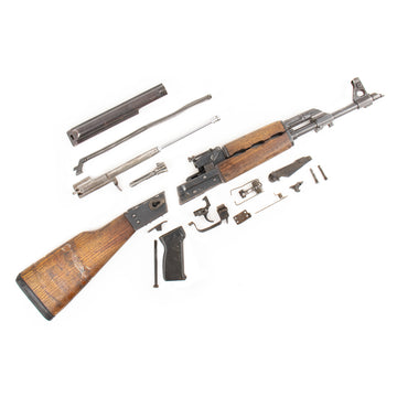 Iraqi Tabuk AK-47 7.62x39mm Parts Kit - Lion of Babylon Crest - Non-Matching Serial Numbers - Populated Barrel - Surplus