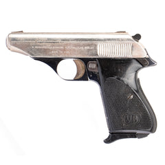 Bernardelli Model 60 (M60) .32 ACP 3.5" 8-Rd Semi-Auto Pistol - Nickel Plated - Good/Fair - C&R Eligible