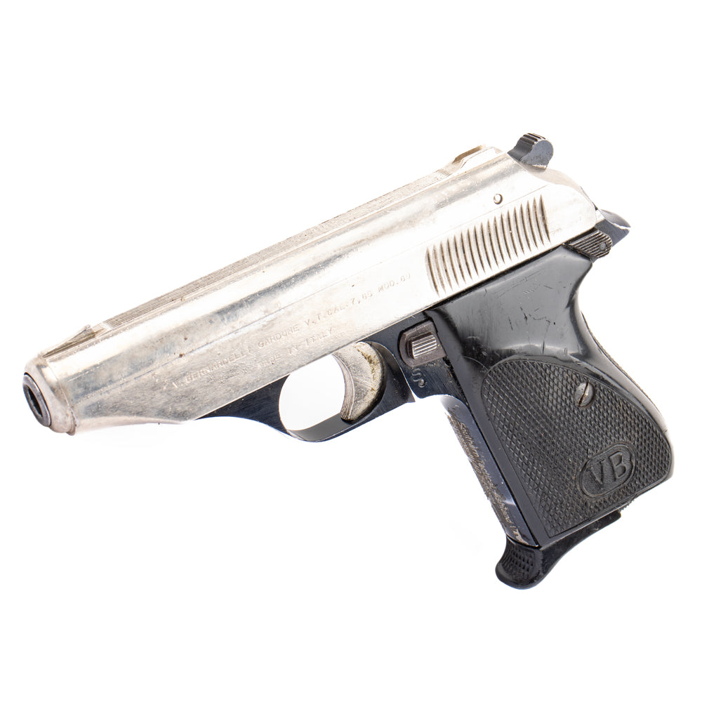 Bernardelli Model 60 (M60) .32 ACP 3.5" 8-Rd Semi-Auto Pistol - Nickel Plated - Good/Fair - C&R Eligible