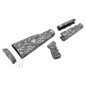 PAP M70 Stock Set Skulls w/Pistol Grip for Yugo Models - USA mfg Black nylon