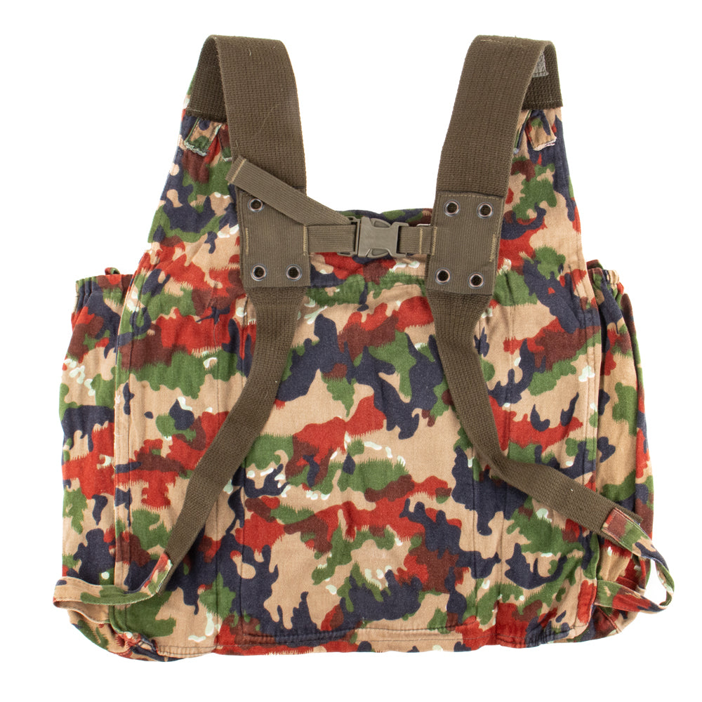 SWISS M70 CAMO RUCKSACK W/STRAPS - USED