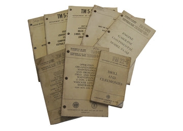 US Assorted Manuals - Like New