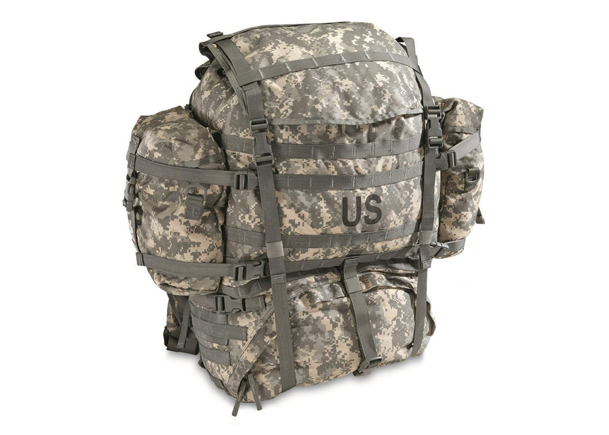 US GI MOLLE II ACU Digital Large Rucksack w/ Gen-IV Frame & Sustainment Pouch